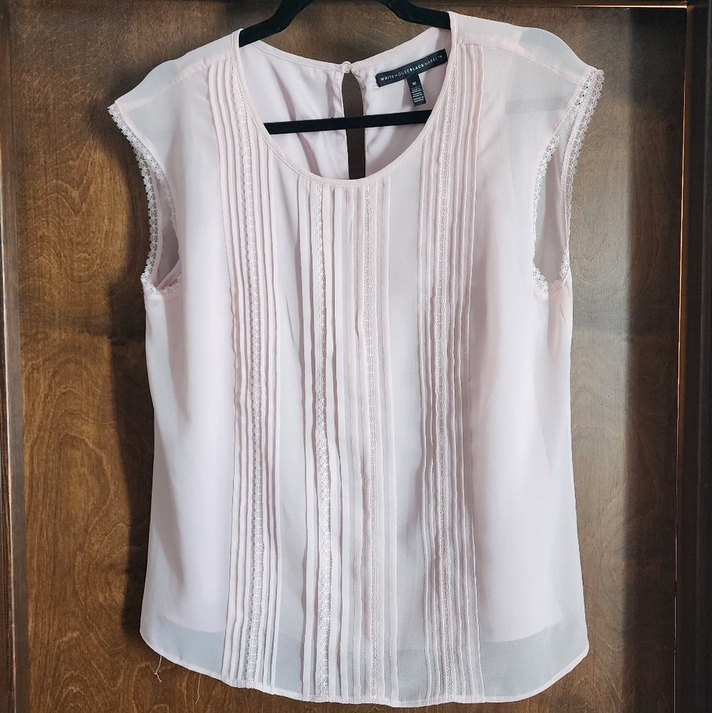 WHBM light pink blouse